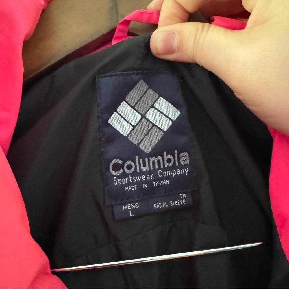 Vintage Columbia Sportswear Nylon Outerwear Large Radial Sleeve Windbreaker Ski - Picture 12 of 16